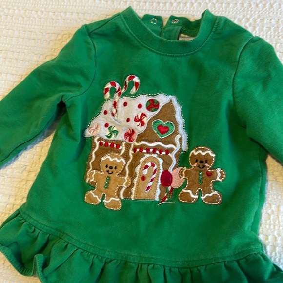 Girls Christmas Outfits Dress Shirt Bundle Size 12M - Picture 12 of 16